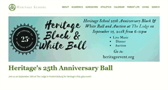 Desktop Screenshot of heritageschool.org