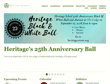 Tablet Screenshot of heritageschool.org