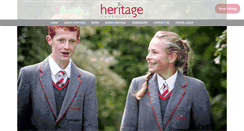 Desktop Screenshot of heritageschool.org.uk