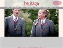 Tablet Screenshot of heritageschool.org.uk